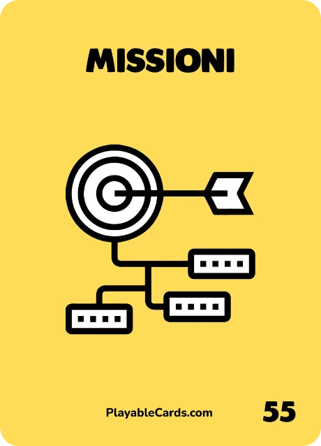 Carta Playable Cards numero 55, Missioni