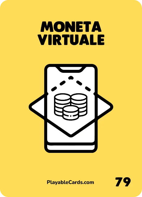 Carta Playable Cards numero 79, Moneta Virtuale